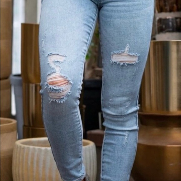 Judy Blue Hilaria Hi Rise Distressed Skinny Fit Jeans JB82330, Size 9 / 29 New - Picture 13 of 15